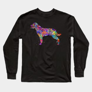 Rottweiler dog watercolor Long Sleeve T-Shirt